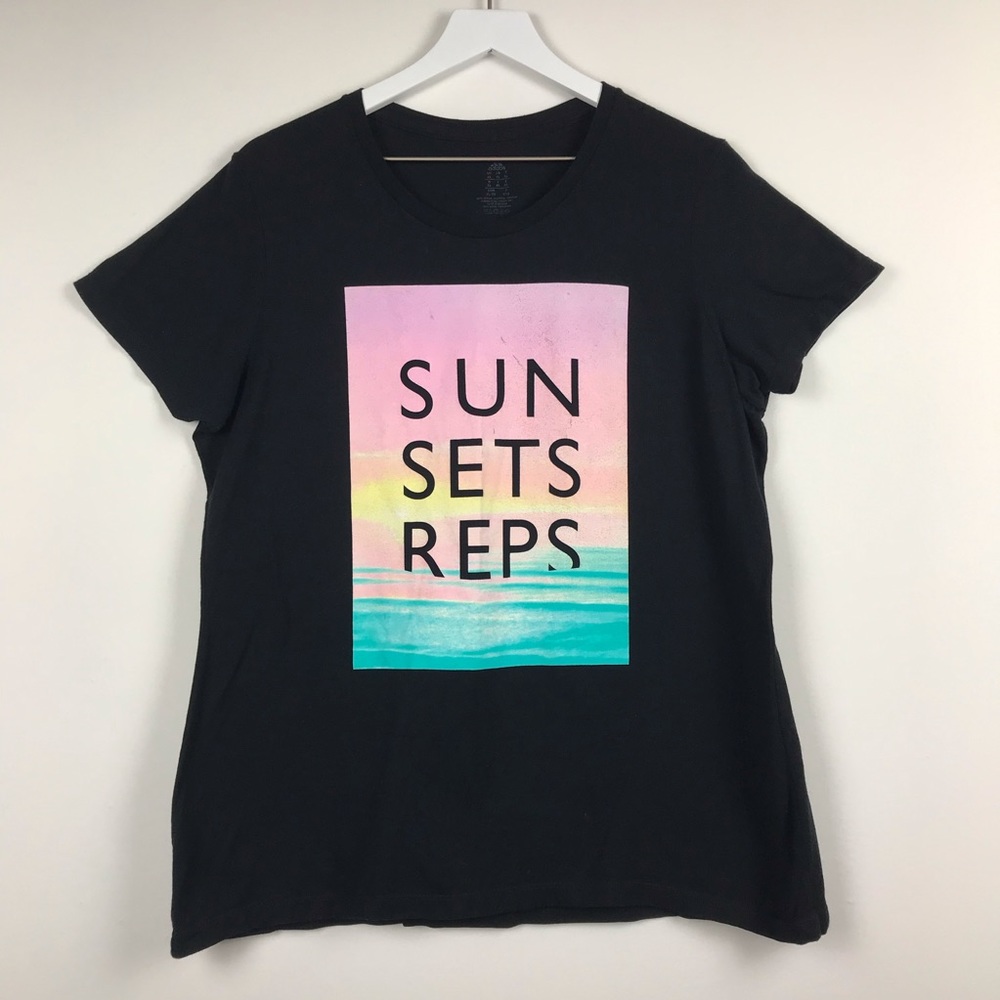 Adidas Sunset Reps Athletic Short Sleeve Shirt